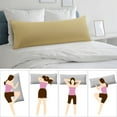 thumbnail image 5 of Unique Bargains 2-Piece Microfiber Body Pillow Covers, 20" x 60", Light Tan, 5 of 8