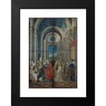 thumbnail image 2 of Alvise Donati 13x18 Black Modern Framed Museum Art Print Titled - Mary Magdalene, Martha, Lazarus and Maximinus Worshipped by the Prince and Princess of Provence and Mary Magdalene Listening, 2 of 5