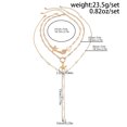 thumbnail image 2 of NICKSUN Boho Ocean Layered Necklace Set, Starfish Seashell Conch Imitation Pearl Multi-Strand Y Drop Choker, Gold Flat Snake Chain Beach Neck Jewelry for Women, 2 of 9