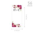 thumbnail image 5 of Koyal Wholesale Nude and Deep Red Roses Printable Wedding Paper Menu Cards for DIY Printer, Pack of 52, 5 of 5
