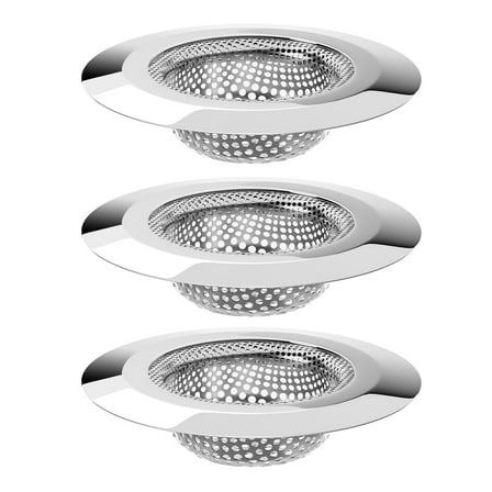 MR.Siga Stainless Steel Shower Bathtub Drain Hair Catcher for Bathroom, 3 Pack