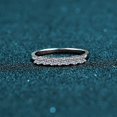 thumbnail image 2 of Anillo de plata esterlina S925 Anillos Mosane para mujer Anillo de moissanita de 70 puntos Anillo de cola, expresión personalizada Diseño de vanguardia, 2 of 5