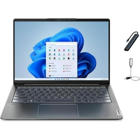 Lenovo IdeaPad 5i Pro Business 14" 2.2K Touchscreen, Intel Core i5-1240P, 8GB DDR5 RAM, 512GB SSD, Intel Iris Xe Graphics, Windows 11 Home, Copilot AI, Storm Gray with Mazepoly Accessories