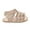 Gold, variant on AJTQTH Infant Shoes Faux Leather Braided Strappy Sandals Gladiator Sandals Adjustable Straped with Velcro Non-Slip Walking Shoes Summer Casual Tick Soled Slippers Pink Size 12