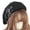 Black, variant on Sweet Cool Lolita Beret Girls Heart Buckle Beret Hat JK Hat Breathable Female