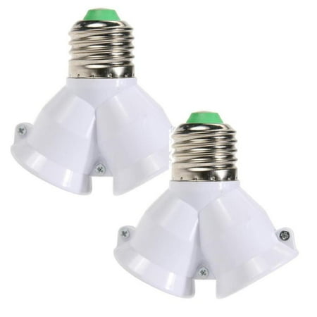 

Xubond Led Lights Base Socket Adapter 1 Lamp E27 Splitter Bulb to Holder 2 in Light Stand LED Led Lights For Bedroom