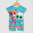 thumbnail image 4 of Super Kitties Baby Boy Girl Romper Short Sleeve Cotton Bodysuit Outfits Jumpsuit Summer One Piece Clothes, 4 of 8