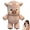 17.72in-pink Cow, variant on Interactive Running Highland Cow Plush, Shake-to-Run Stuffed Animal for Kids & Adults, Stress Relief Desk Toy (17.72in-Pink Cow)