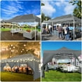 thumbnail image 3 of COBIZI 13x26 Heavy Duty Commercial Canopy Tent,Easy Pop Up Party Tent Gazebo,Outdoor Portable Party Canopy,Extra-large Size Space For Outside Wedding Gathering Activities,Waterproof&UPF 50+,Gray, 3 of 11