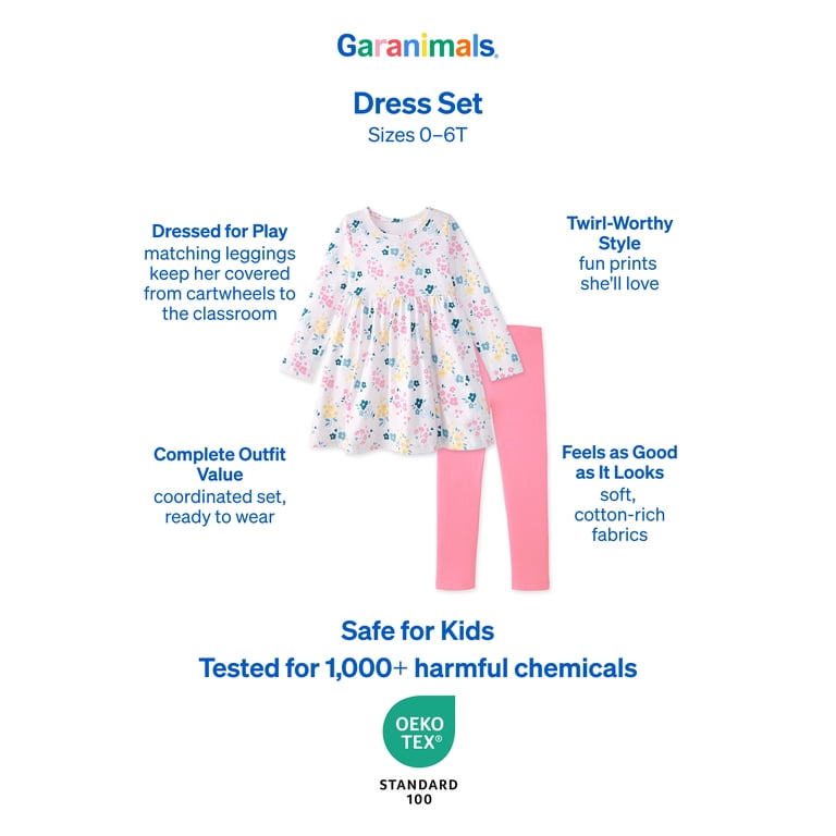 Garanimals Baby & Toddler Girl Dress 2-Piece Outfit Set photo 6