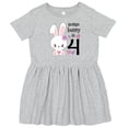 thumbnail image 3 of Inktastic Somebunny is Four 4th Birthday Bunny Girls Toddler Dress, 3 of 5