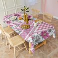 thumbnail image 4 of Pioneer Flower Floral Print Pattern Rectangle Tablecloth 60"x120",Waterproof Polyester Rectangle Table Cloth, Wipeable Spillproof Polyester Tablecloth for Dining, Camping, Indoor and Outdoor, 4 of 6
