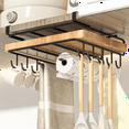 thumbnail image 4 of Kitchen Non-Punch Storage Rack Multi-Function Cutting Board Storage Rack Cabinet Hanging Under-Cabinet Rack A, 4 of 5