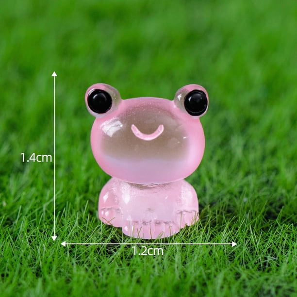 Miniatura luminosa que brilla en la oscuridad Accesorios para jardín de hadas Figuras de animales Microadornos Kit de bricolaje Decoración de resina Patio exterior Jardín