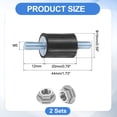 thumbnail image 2 of 2Pack M5 x 12mm Rubber Mounts, 20 x 15mm Rubber Vibration Isolator with Nuts, 2 of 6