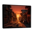 thumbnail image 2 of Designart "Panoramic Sunset In Havana I" Cuba Floater Framed Wall Art Prints, 2 of 5