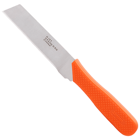Zenport K123 Food Processing Potato Knife, 3.75 Inch Stainless Steel Blade, Orange - 24 Pack