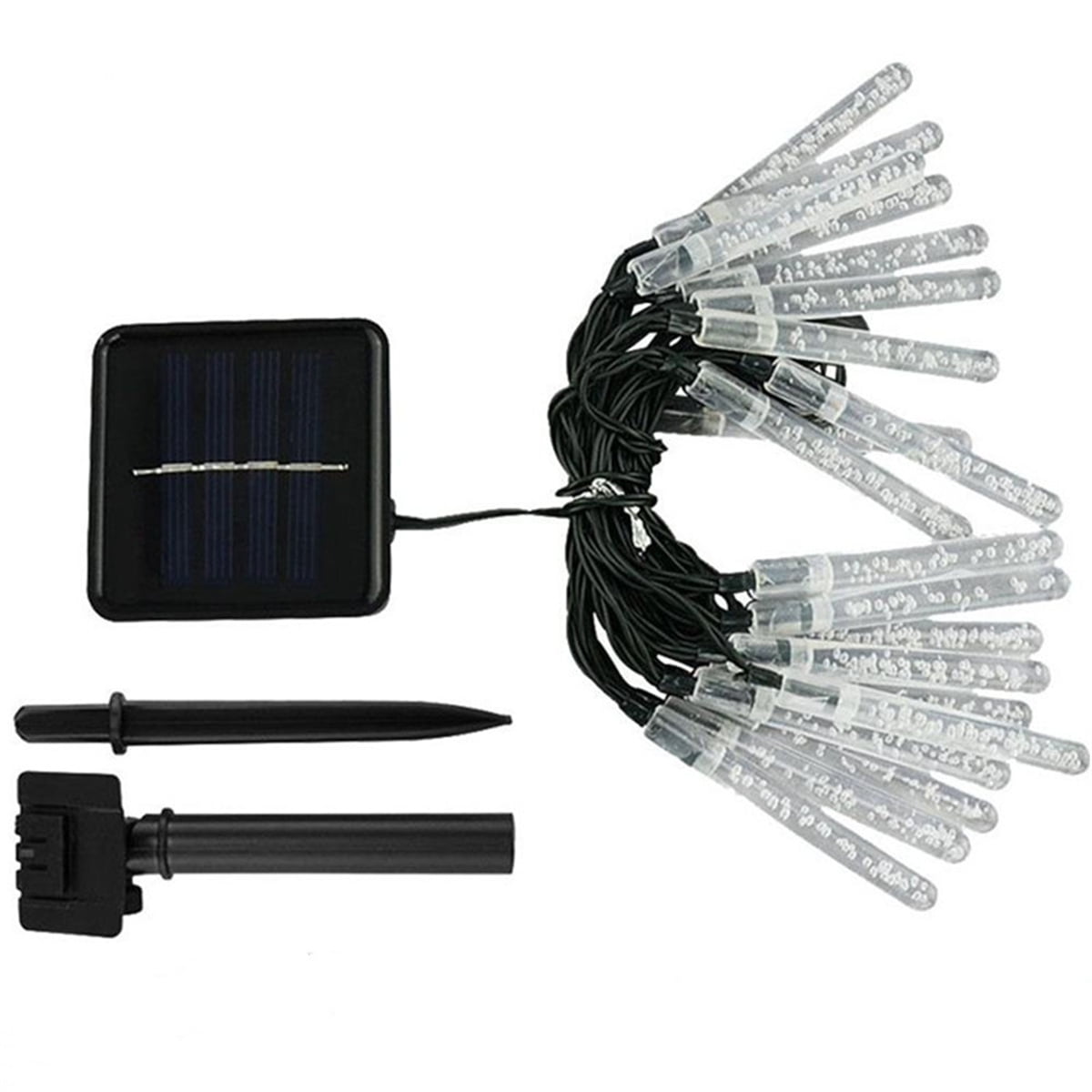 Solar String Lights Outdoor, 16.4ft Waterproof 20 LEDs Solar String Fairy Lights Backyard Patio Christmas Lights for Holiday Party Gardens Backyard Wedding (Blue)