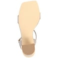 thumbnail image 6 of Journee Womens Tivona Mid Heel Ankle Strap Dress Sandals, Widths Available, 6 of 9