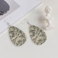 thumbnail image 4 of Faux Leather Earrings Earring Army Digital Camouflage Teardrop Dangle Earrings For Women Jewelry, 4 of 6