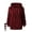 Wine Red, variant on Women's Fuzzy Fleece Long Sleeve Pullover Hoodies with 1/4 Zip Up Sweatshirt Warm Oversized Outwear Coat(Black,2XL)