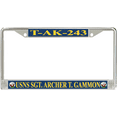 thumbnail image 1 of USNS Sgt. Archer T. Gammon T-AK-243 License Plate Frame, 1 of 1