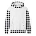 thumbnail image 4 of SELONE Sweatshirt with Hoodie for Boys Fleece Pullover Tops Plaid Sweatshirt Fall Winter Clothes with Pockets 3-14Y, 4 of 4