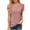 Hot Pink, variant on Meichang Womens Casual T Shirts Solid Crew Neck Petal Short Sleeve Shirts Eyelet Tops Trendy Hollow Out Work T-Shirts Dressy Casual Blouses Tess Black S