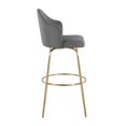 thumbnail image 3 of Lumisource Ahoy Set Of 2 Bar Stool With Gold Metal B30-AHOYUP CLAIREG2 AUGY2, 3 of 7