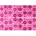 thumbnail image 1 of Ahgly Company Indoor Rectangle Abstract Pink Modern Area Rugs, 4' x 6', 1 of 4
