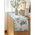 thumbnail image 5 of Table Runner 70 Inches Long for Kitchen Dining, Blue Turtle Coastal Dresser Scarf Farmhouse, Dining Table Decorations for Wedding/Parties, Octopus Summer Beach Coral Starfish 13 x 70 In, 5 of 8