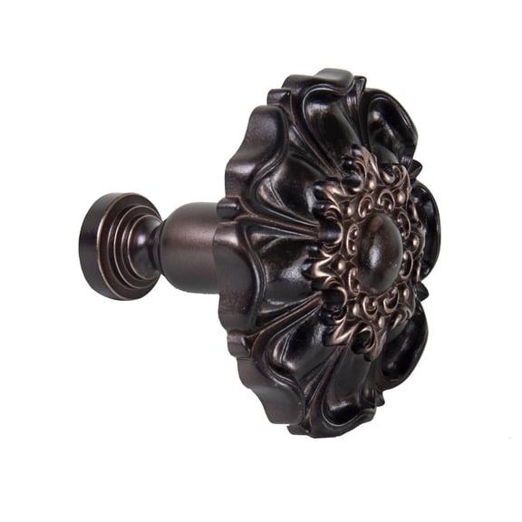 Contemporary Home Living Set of 2 Bronze Contemporary Window Curtain Tie Backs 4.25"