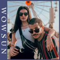 thumbnail image 2 of Gafas de sol WOWSUN Retro 2024 redondas polarizadas UV400 para mujer, 2 of 6