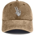 thumbnail image 1 of Halloween Hat Skeleton Hands Baseball Cap Funny Adjustable Cotton Washed Denim Hats, 1 of 7