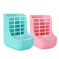 thumbnail image 3 of Bunny Food Feeder Plastic 2 in 1 Rabbit Food Bowl Guinea Pig Hay Feeder for Pet, 3 of 8