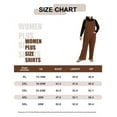 thumbnail image 7 of CASSIE LIZ Plus Size Jumpsuit Brown Adjustable Strap Womens Dressy Fall Casual Sleeveless Wide Leg Winter Overalls Outfits Clothes with Pocket XL 14W 16W, 7 of 7