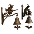 thumbnail image 7 of OIUR Halloween Witch Bell Vintage Metal Welcome Doorbell Shopkeeper Bell Home Office Entrance Door Wall Mount Decorative Bell, 7 of 7