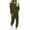 Army Green, variant on Lindreshi Sweatsuits 2pcs Sets Womens 2Pc Women Pure Color Suit Long Sleeve Leisure Pocket Home Sweatpants Sets