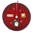 thumbnail image 1 of Falda de árbol de Navidad de dibujos animados, alce, Papá Noel, muñeco de nieve, decoración de Feliz Navidad, Natal, Año Nuevo, 2024, 1 of 4