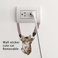 thumbnail image 3 of Wosthever Lindo gato interruptor pegatinas sala de estar dormitorio calcomanía animales patrones autoadhesivo extraíble ventana puerta papel tapiz Decoración del hogar 11.8x15cm Wosthever HA079984-02, 3 of 6
