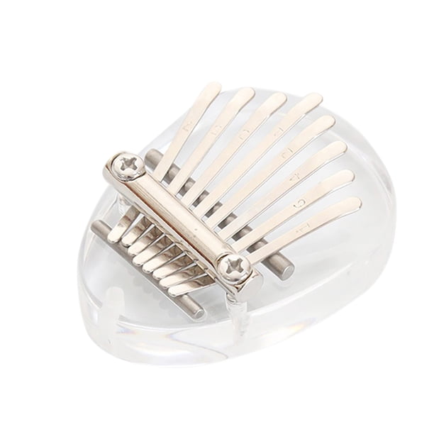 Mini Kalimba Thumb Piano Acrílico 8 tonos Cute Finger Piano Music Gift (Oval) Ehuebsd Para Estrenar