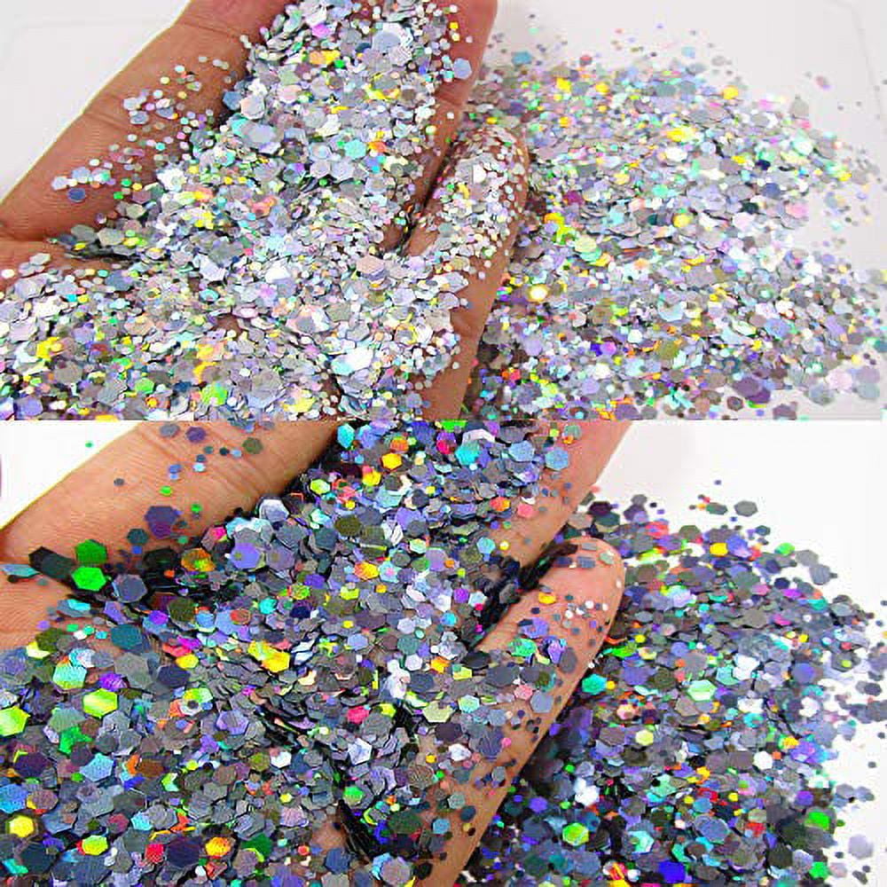 6 Box Nail Sequins Fine Glitter,Sugar Glitter for Nails Cosmetic  Holographic Nail Glitters for Acrylic Nails Nail Glitter Flakes for Resin Chunky  Nail Glitter Acrylic(Pattern 4)