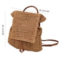 thumbnail image 3 of Straw Backpack for Women Bohemian Beach Backpack Purse Casual Holiday Daypack with Drawstring Closure, 3 of 8