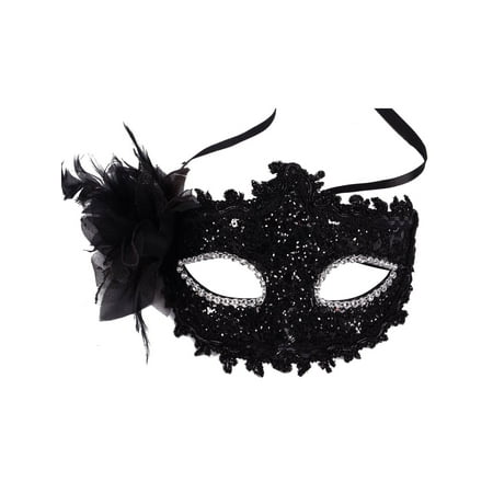 Black Lace Party Mask Venetian Style Eye Costume Masquerade Mardi