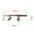 thumbnail image 2 of Taco Abierta de 100 Mm de material acero Inoxidable Calas Plegable para Barco Yate, 2 of 7