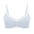 thumbnail image 1 of PEASKJP Wireless Bra Front Buckle Corset without Underwire Poking More Comfortable, Blue 90, 1 of 4