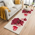 thumbnail image 2 of Roses Bow Box Washable Area Rug 2 x 6 ft Valentine's Day Love Heart, Soft Non Slip Rugs Stain Repellent Indoor Felt Carpet for Living Dining Room Bedroom Home Office, 2 of 9