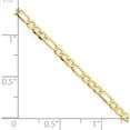 thumbnail image 2 of 14k Yellow Gold 2.50mm Lightweight Figaro Chain Necklace, 8" - 28", 2 of 2