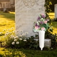 thumbnail image 5 of Artificial Cemetery Flowers, Binkne Silk Memorial Day Rose Flowers Bouquet, Outdoor Grave Flowers for Grave Vase Cemetery Graveyard Headstones, 5 of 9