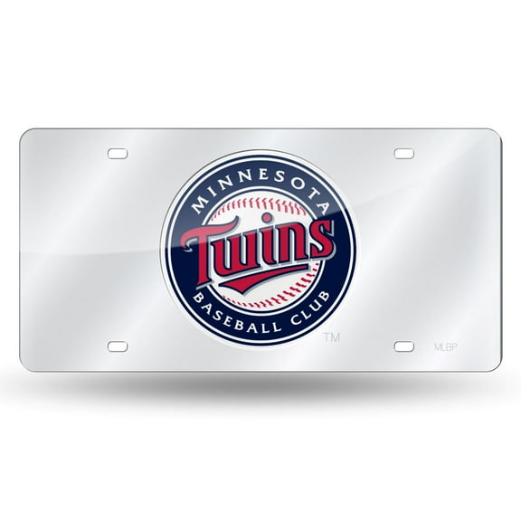 Minnesota Baseball Twins Acrylic License Plate Laser Tag